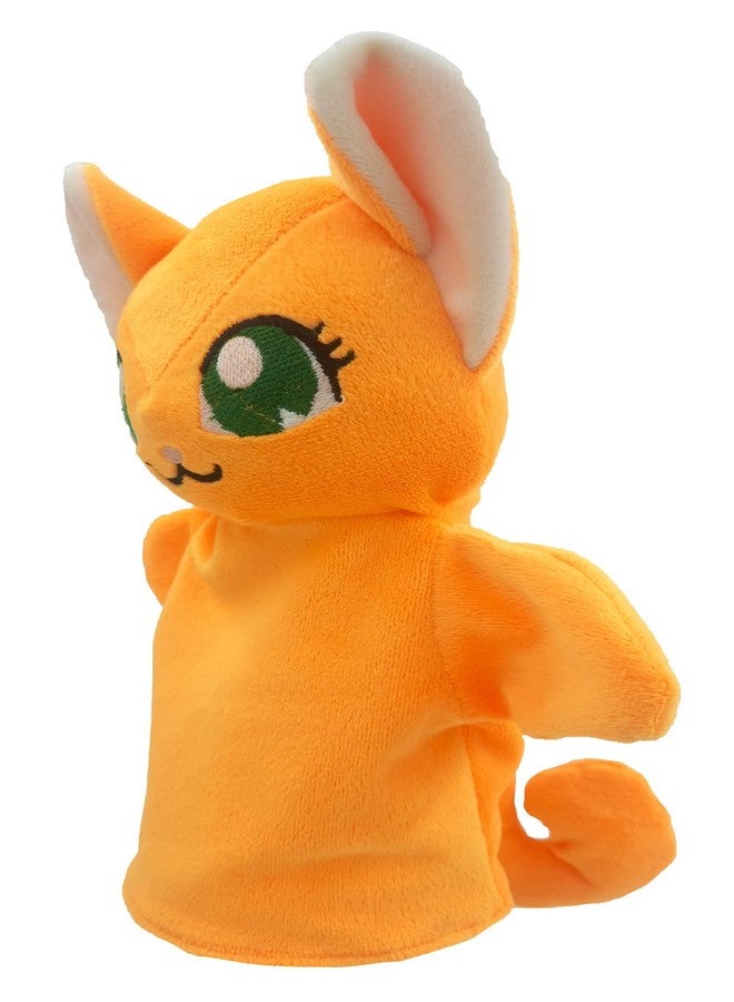 Elfactory Cat Hand Puppet for Kids - Educational Storytelling Interactive Plush Animal Hand Puppet for Learning (4-8 inches) (Cat (Luna)) - Image 4