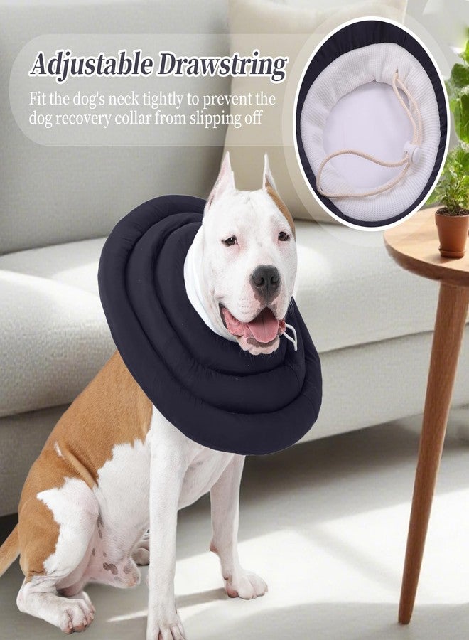 IDOMIK Dog Recovery Collar, Waterproof Soft Dog Cone After Surgery, Comfy Protective Elizabethan Collar Alternative for Dogs Cats, Adjustable Pet Neck Donut Cone Anti-Licking Biting Wounds,Grey,S - Image 5