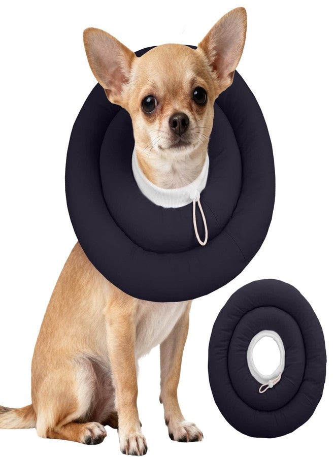 IDOMIK Dog Recovery Collar, Waterproof Soft Dog Cone After Surgery, Comfy Protective Elizabethan Collar Alternative for Dogs Cats, Adjustable Pet Neck Donut Cone Anti-Licking Biting Wounds,Grey,S - Image 1