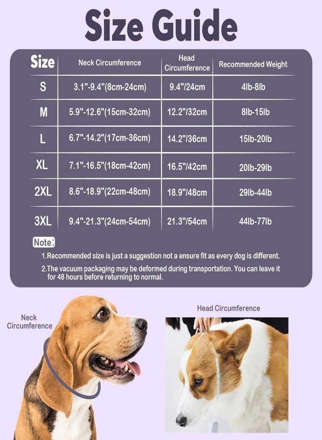 IDOMIK Dog Recovery Collar, Waterproof Soft Dog Cone After Surgery, Comfy Protective Elizabethan Collar Alternative for Dogs Cats, Adjustable Pet Neck Donut Cone Anti-Licking Biting Wounds,Grey,S - Image 2