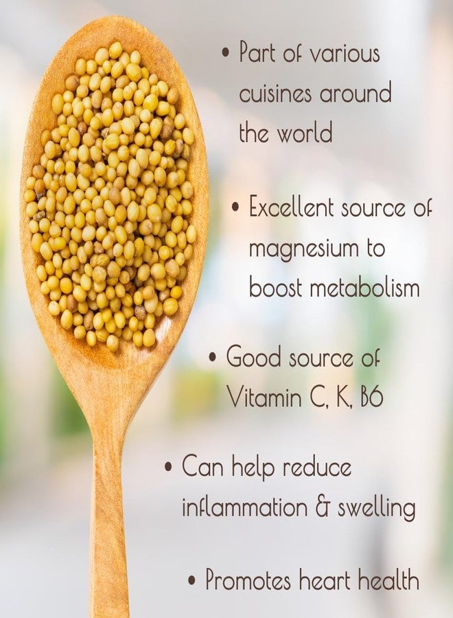 Darsa Organics Yellow Mustard Seed – 5.3oz USDA Organic, Non-GMO, Kosher, Gluten-Free – Perfect for Pickling, Cooking, Sauces, Curries, Marinades, and Flavoring with Authentic Indian Spice - Image 5