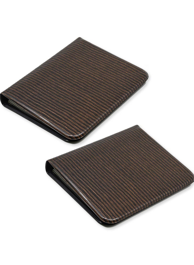 FIS 2 Pieces Telephone Adress Book with Index (A to Z), Colour Lizard Brown - UATL081BR - Image 2