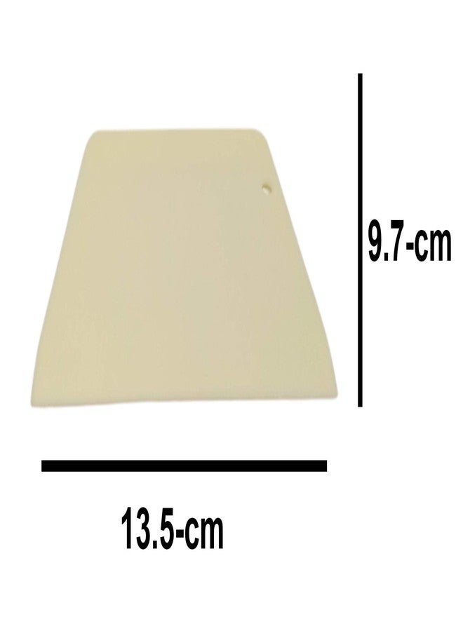 Bakers Pardise Dough Scraper Bowl Scraper, Food Safe Plastic Dough Cutter, Flexible Plastic Scraper, Multipurpose Food Scrappers for Bread Dough Cutting, (Pack of 1) (N_Shape, Pack of 1) - Image 2