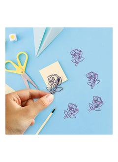 Y&D SYOSI 30 Pieces 1.57inch Flower Shape with Clear Box Funny Cute Paperclips Bookmarks Planner Clips for Office Supplies School Gifts Wedding Decoration  - Image 3