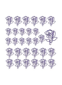 Y&D SYOSI 30 Pieces 1.57inch Flower Shape with Clear Box Funny Cute Paperclips Bookmarks Planner Clips for Office Supplies School Gifts Wedding Decoration  - Image 1