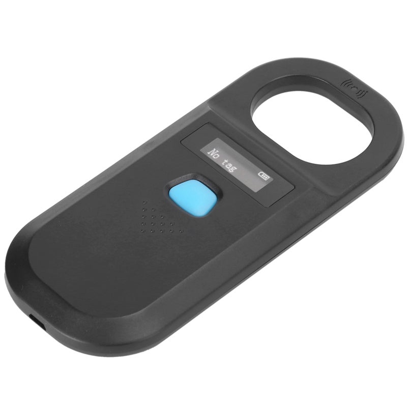 قارئ علامات الحيوانات المزود بشاشة OLED يدعم EMID FDX-B ISO 11784/85 - تخزين 128 معرفًا وتحميل عبر USB لإدارة الماشية - Image 4