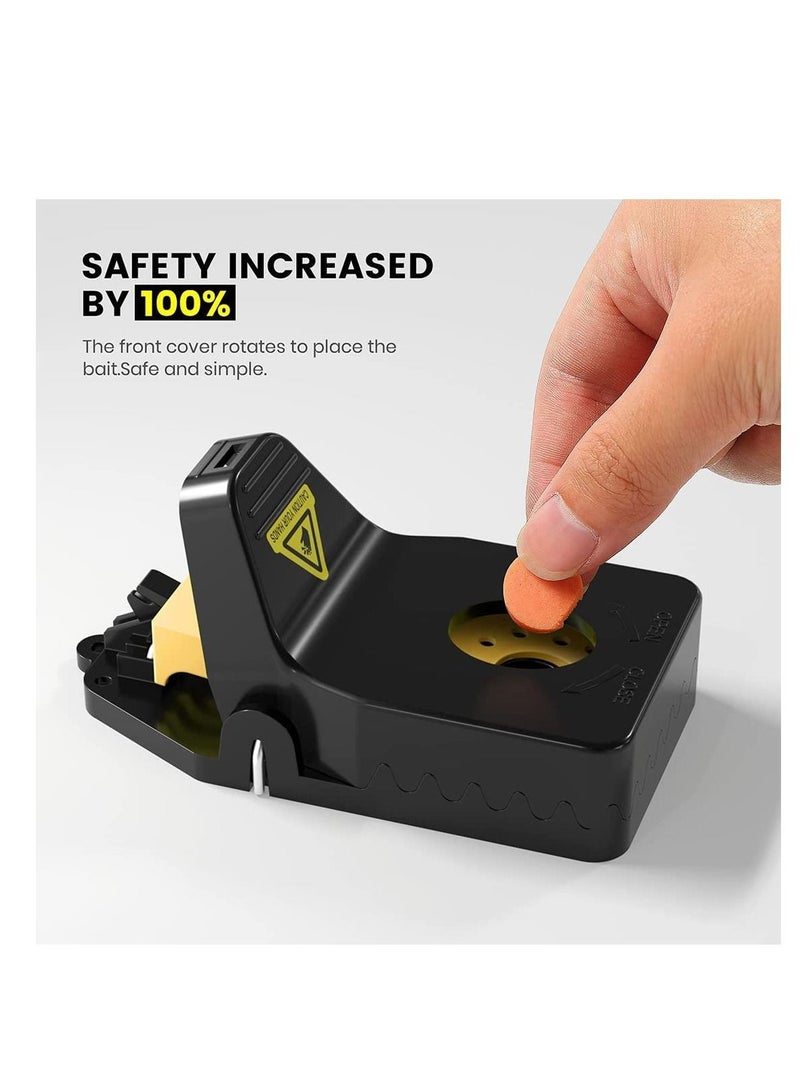 SYOSI Mouse Traps, 6 Pack Reusable and Humane Rat Traps, Rat Traps Outdoors Mouse Trap Indoor That Work Pest Control, Mice Traps Easy to Use Safe for Family, Easy to Bait No Touch Set-up - Image 2