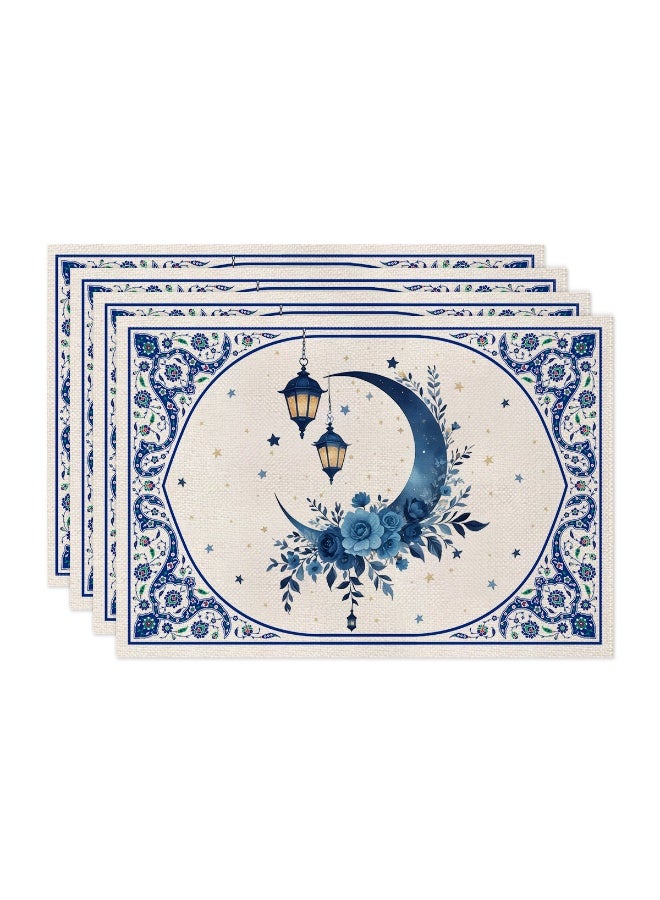 Nariele Moon Oil Lamp Printed Linen Kitchen Utensils Anti Scalding And Thermal Insulation Mat - Image 2