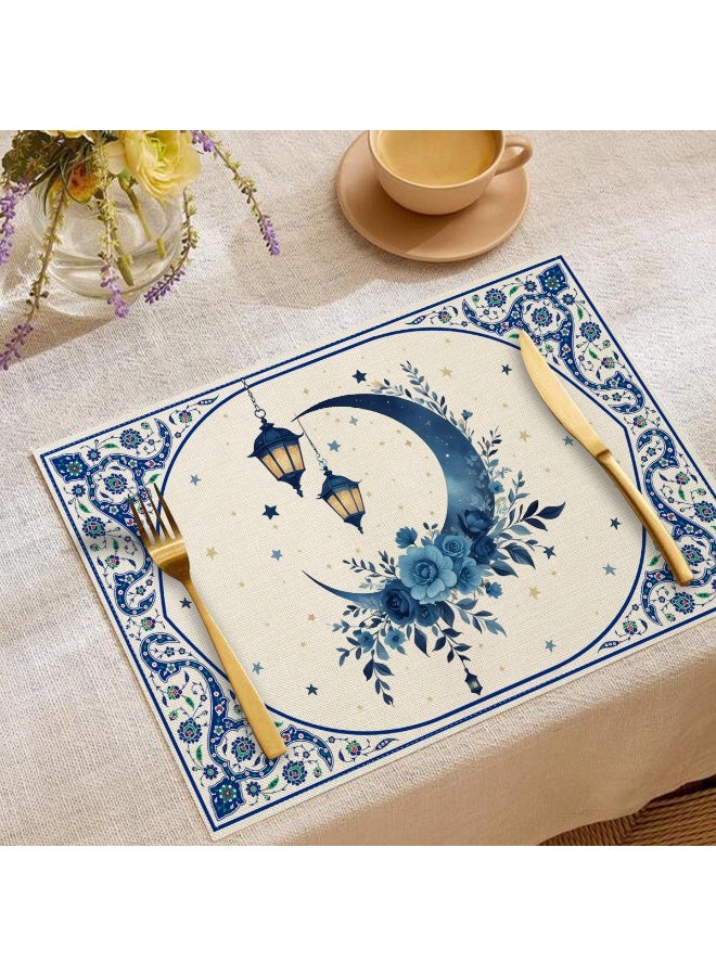 Nariele Moon Oil Lamp Printed Linen Kitchen Utensils Anti Scalding And Thermal Insulation Mat - Image 1