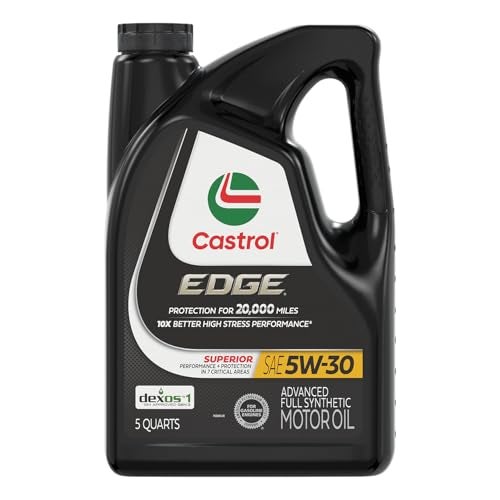 Castrol EDGE 5W-30 Advanced Full Synthetic Motor Oil, 5 Quarts - Image 1