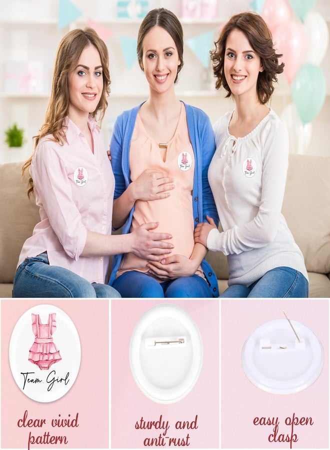 FYSUIMU مجموعة دبابيس كشف جنس المولود من FYSUIMU، ٥٠ قطعة، أزرار زرقاء ووردية، دبابيس ملابس أطفال، زينة لحفلات الأطفال وألعابهم. - Image 3