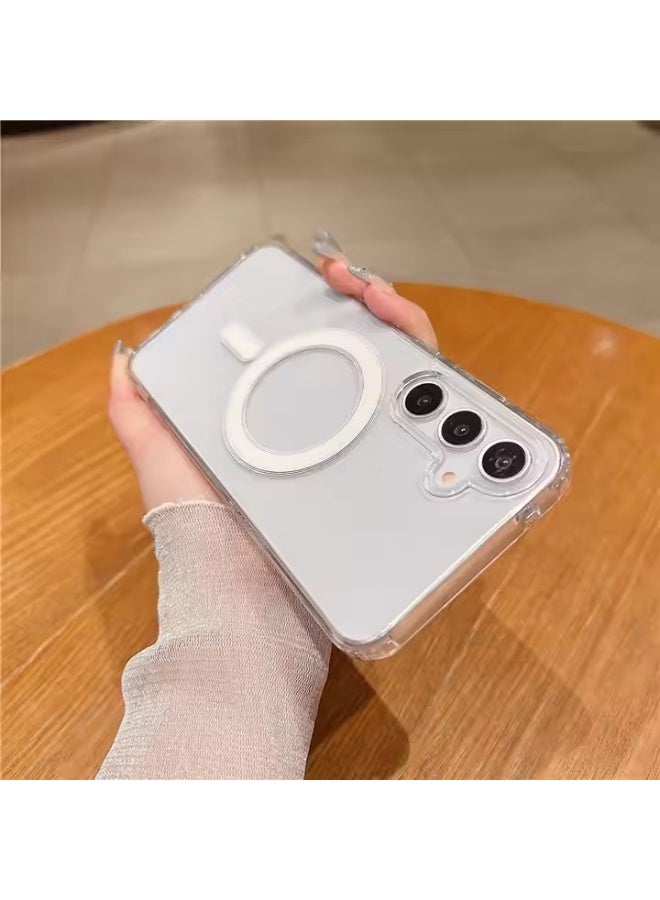 Samsung Galaxy S24 Plus MagSafe Case | Support Wireless Charging | Slim Magnetic Cover | Anti-Scratch & Shockproof | Transparent Hard Case for Galaxy S24 Plus - Image 4