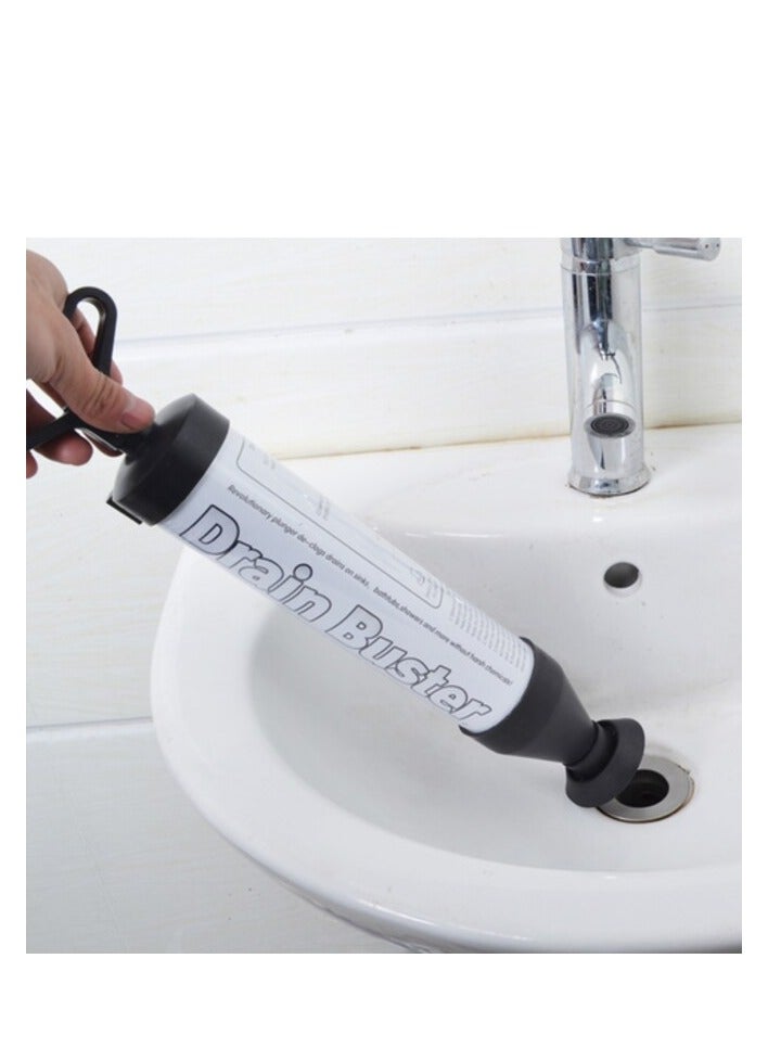 PROMASS -Handle Toilet Suction Plunger with Two Suckers High Pressure Bathroom Showeroom Bathtub Drain Buster Cleaner Tool - Image 3