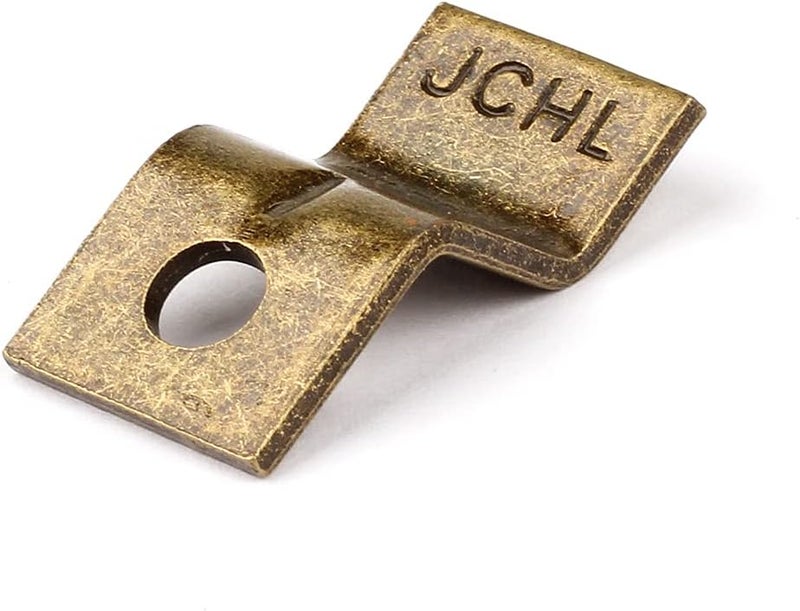 JCHL Table Desk Top Fasteners with Screws Bronze Heavy Duty Z Table Top Connectors Table ClipsTable Top Brackets 20 Packs Set Include 20 Clips and 20 Screws Bronze20  - Image 3