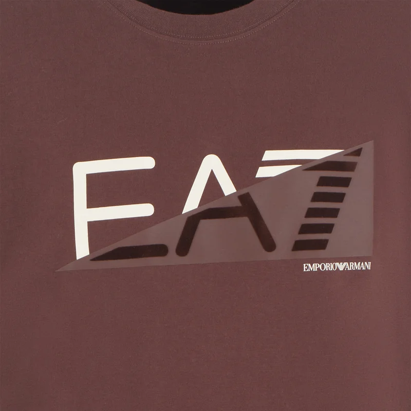 EA7 Emporio Armani Brown Men's Train University T-Shirt for Men | Best Price UAE