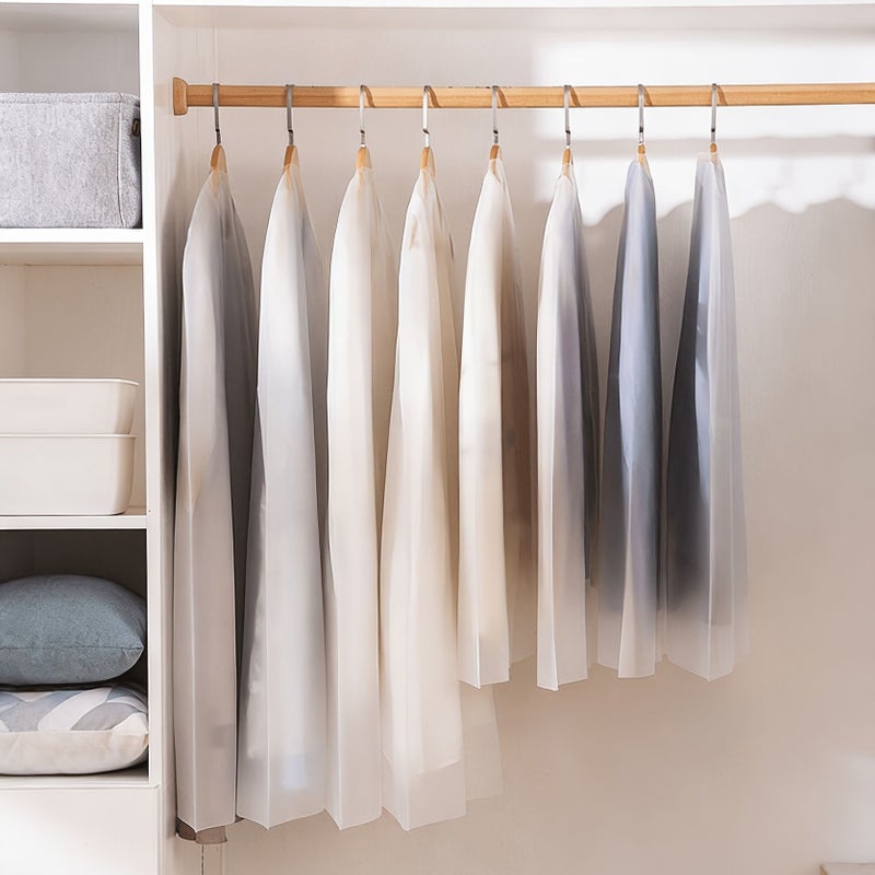 8pcs Thickened Garment Bags: 4pcs 47.24in and 4pcs 55.12in Dust Covers - Image 5