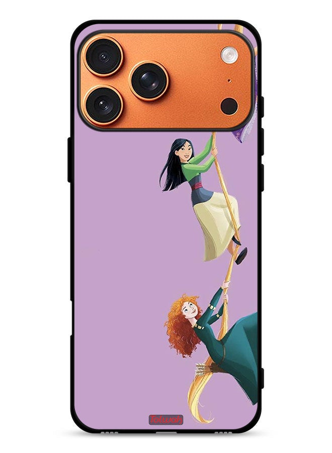 Tolwak Apple iPhone 17 Pro Max Protective Case Cover Girls Climbing Art - Image 1