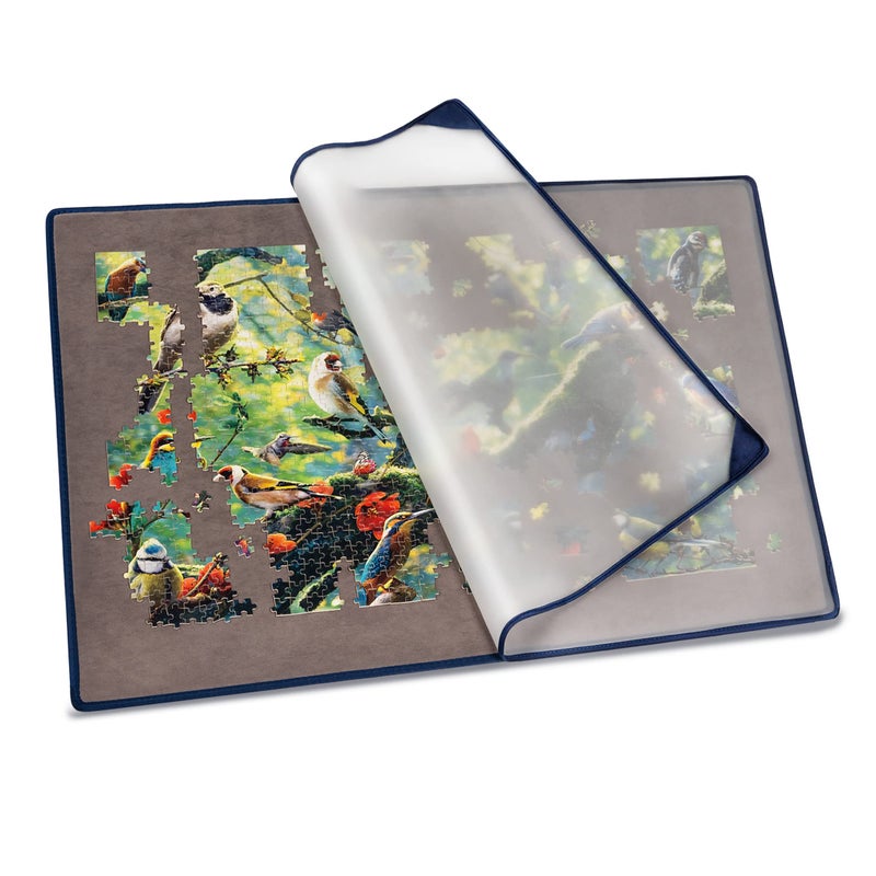Tektalk Portable Puzzle Mat for Storage NonSlip Surface Gray Up to 1500 Pieces - Image 2