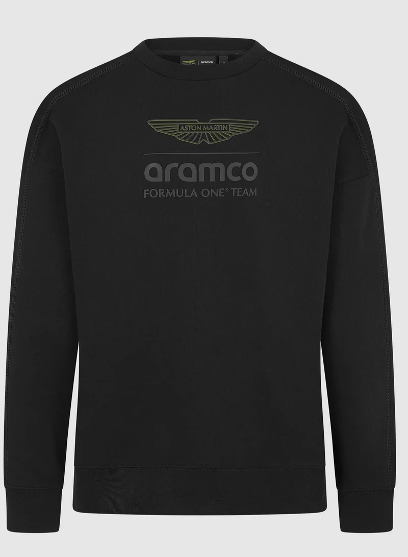 أستون مارتن سويت شيرت AMF1 FW LOGO STEALTH CREW