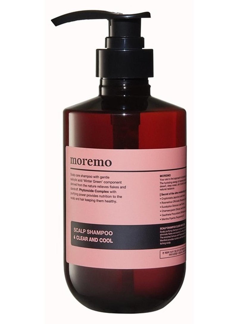 MOREMO K-beauty Moremo Scalp Shampoo Clear And Cool 500ml(17oz) Hair Care Scalp Shampoo - Image 1