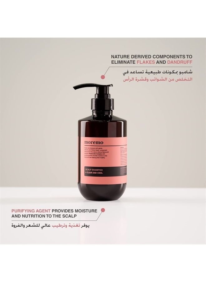 MOREMO K-beauty Moremo Scalp Shampoo Clear And Cool 500ml(17oz) Hair Care Scalp Shampoo - Image 2