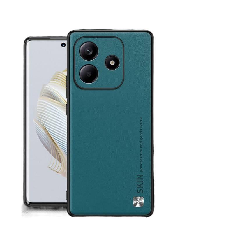 Drop Protection Scratch Resistant Leather Texture for Redmi Note 14 Pro with Full Coverage in Mountain Green - Image 1