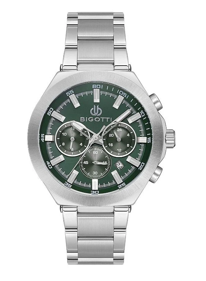 BIGOTTI Bigotti - Raffinato Men Watch | Stainless SteelBrass Case | Analog | Round Dial | Mineral Glass | Japanese Quartz | Water Resistant 50 Meters