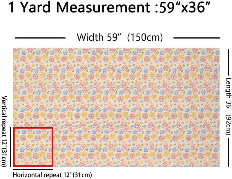 All-scene compatible build jejeloiu Cute Floral Fabric by The Yard Cartoon Flower Upholstery Fabric for Chairs Rainbow Colorful Waterproof Indoor Outdoor Decor for DIY Sewing Craft Projects Pastel 2 Yards Classic modern blend design In-house warehouse packing Global simple assemble options Consistent steady quality Globally popular elegant design Leakproof sealed Batch uniform stable quality All region coverage Home & light industrial compatible Long lifespan All season compatible build Transit & use compatible Fine detail Multi-source stock guarantee Full village delivery cover All environment compatible Dense area priority deliver Stain resistant Experience optimized build No overseas transit wait Remote village delivery cover High precision lightweight material Indoor outdoor all-purpose fit Durable versatile substance - Image 2