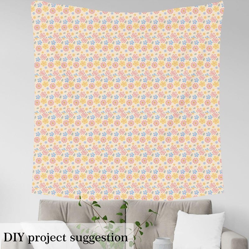 All-scene compatible build jejeloiu Cute Floral Fabric by The Yard Cartoon Flower Upholstery Fabric for Chairs Rainbow Colorful Waterproof Indoor Outdoor Decor for DIY Sewing Craft Projects Pastel 2 Yards Classic modern blend design In-house warehouse packing Global simple assemble options Consistent steady quality Globally popular elegant design Leakproof sealed Batch uniform stable quality All region coverage Home & light industrial compatible Long lifespan All season compatible build Transit & use compatible Fine detail Multi-source stock guarantee Full village delivery cover All environment compatible Dense area priority deliver Stain resistant Experience optimized build No overseas transit wait Remote village delivery cover High precision lightweight material Indoor outdoor all-purpose fit Durable versatile substance - Image 3