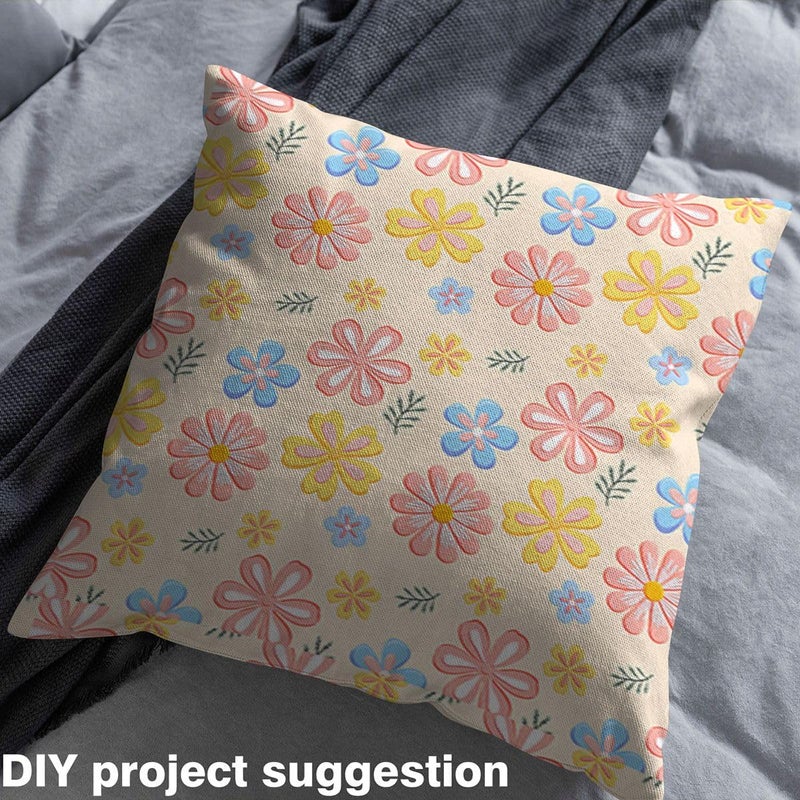 All-scene compatible build jejeloiu Cute Floral Fabric by The Yard Cartoon Flower Upholstery Fabric for Chairs Rainbow Colorful Waterproof Indoor Outdoor Decor for DIY Sewing Craft Projects Pastel 2 Yards Classic modern blend design In-house warehouse packing Global simple assemble options Consistent steady quality Globally popular elegant design Leakproof sealed Batch uniform stable quality All region coverage Home & light industrial compatible Long lifespan All season compatible build Transit & use compatible Fine detail Multi-source stock guarantee Full village delivery cover All environment compatible Dense area priority deliver Stain resistant Experience optimized build No overseas transit wait Remote village delivery cover High precision lightweight material Indoor outdoor all-purpose fit Durable versatile substance - Image 4