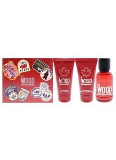 DSQUARED2 Dsquared2 Red Wood Women 1.7oz EDT Spray, 1.7oz Body Lotion, 1.7oz Bath and Shower Gel 3 Pc Gift Set 
