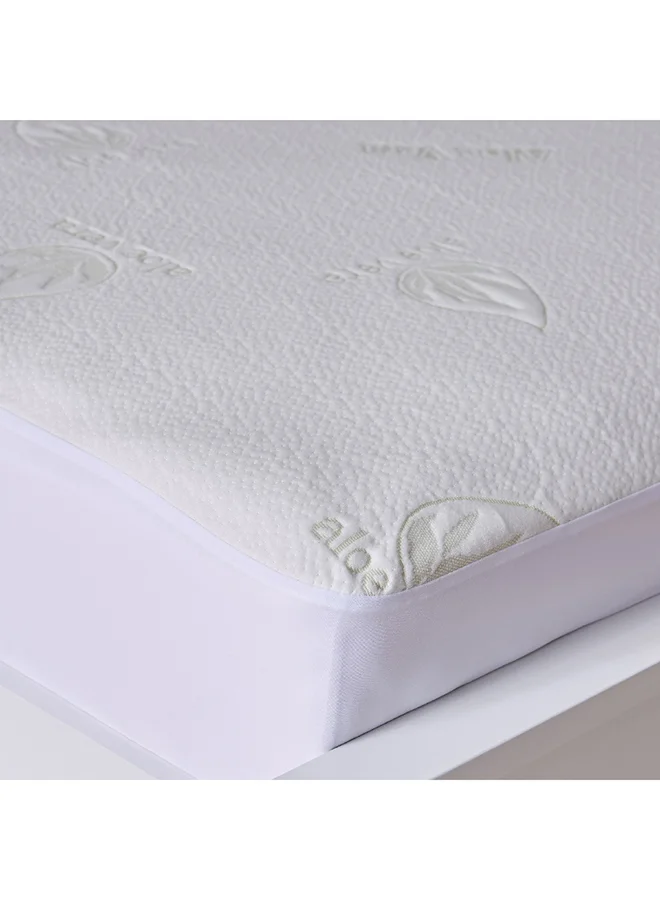 Home Box Aloevera Waterproof King Mattress Protector 200 x 33 x 180 cm