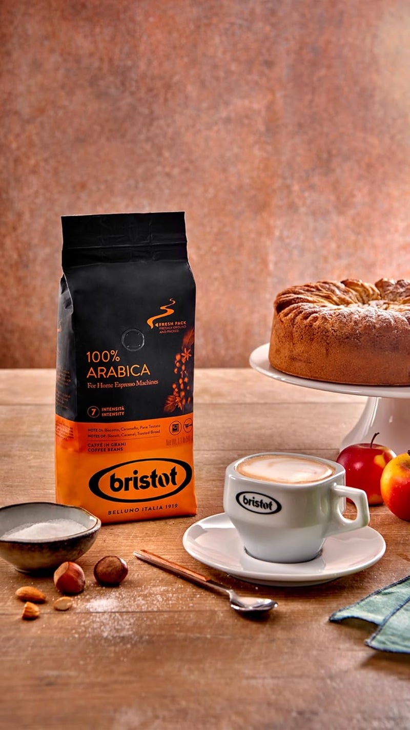 Bristot 100% Arabica Whole Coffee Beans 500g - Image 2