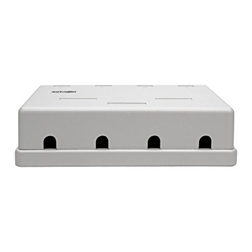 TRIPP LITE PreConfigured 4Port Cat6Cat5Cat5e Ethernet Unshielded SurfaceMount Box 110 IDC Punchdown RJ45 White 3Year Warranty N236004WH - Image 3