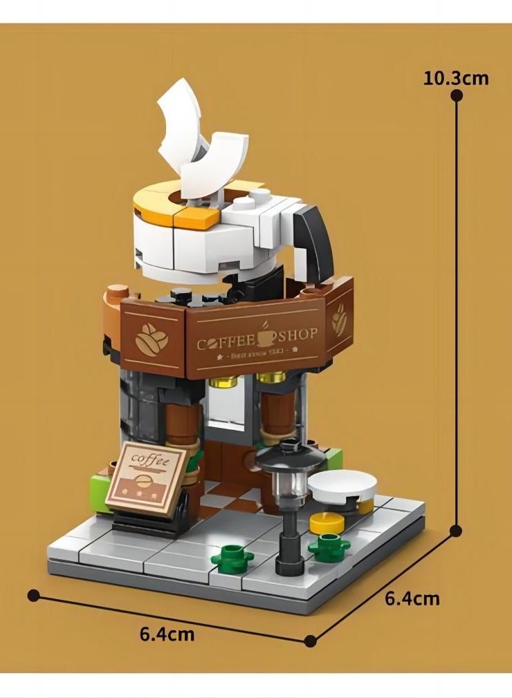 Y&D 129-Piece Mini Street Coffe Store Building Block Toy - Image 2