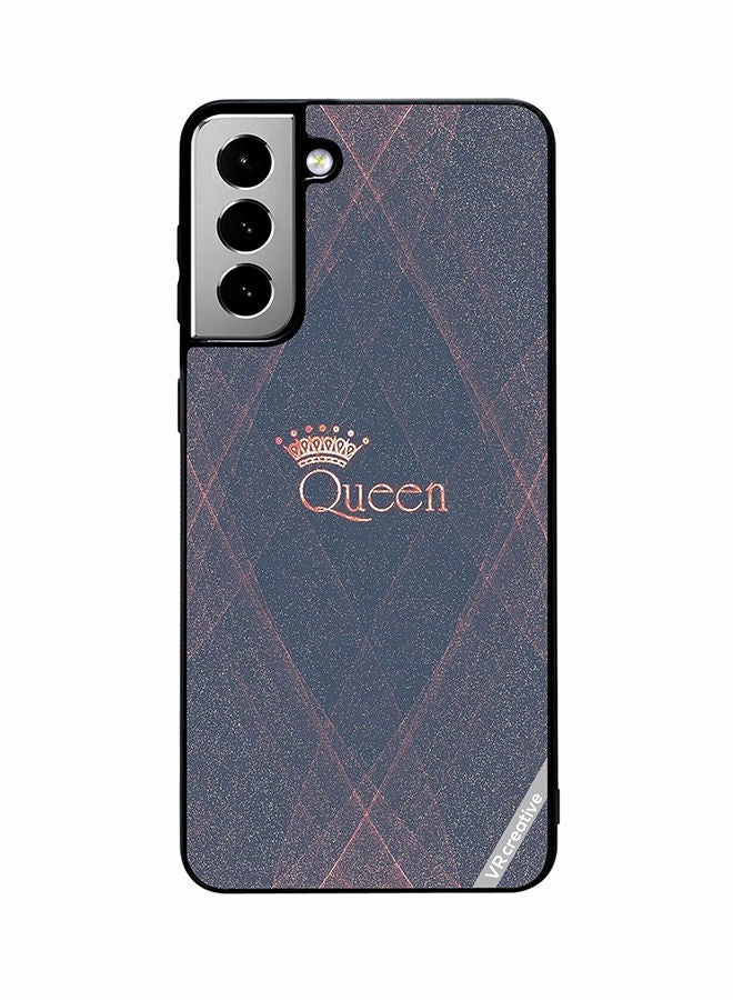 VR CREATIVE Protective Case Cover For Samsung Galaxy S21 FE 5G Queen Design Multicolour - Image 1