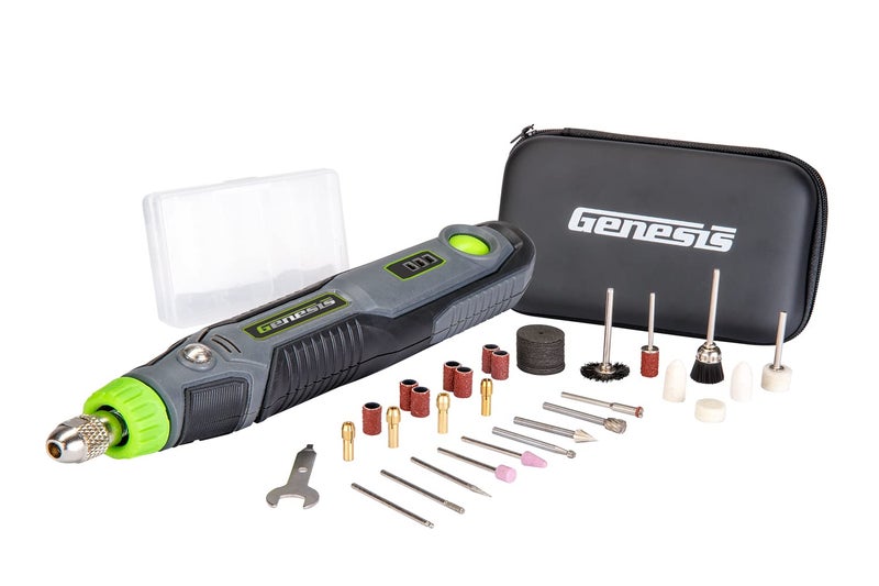 GENESIS Genesis Cordless Rotary Tool with 2-Speeds, 50-Piece Accessory Set, Storage Case for Sanding, Drilling, Polishing,  - Image 1
