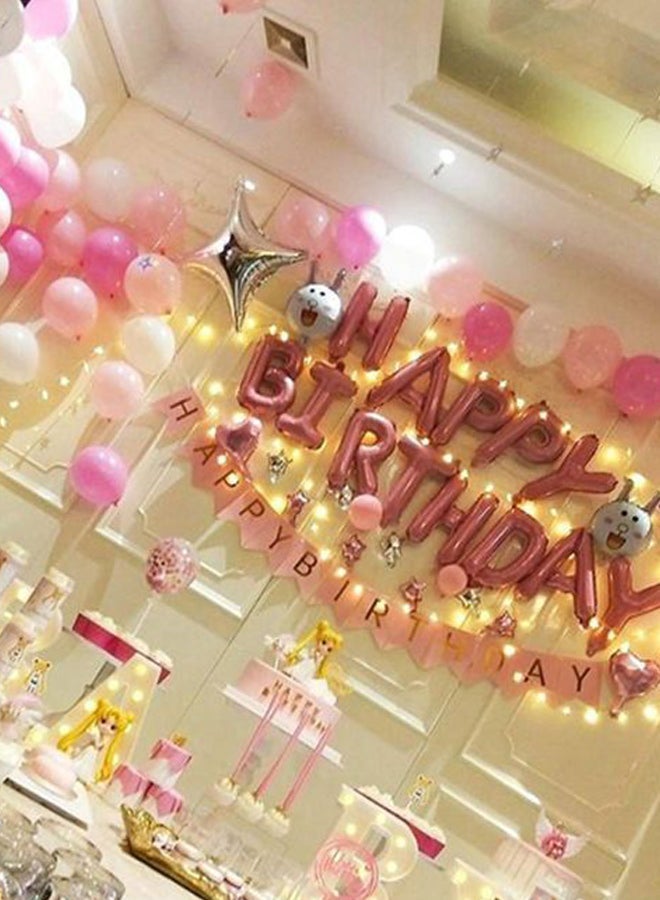 Cool Baby 25-Piece Happy Birthday Balloon Set Durable Authentic And Makes Party Attractive, Age 5+ Years 16inch - Image 3