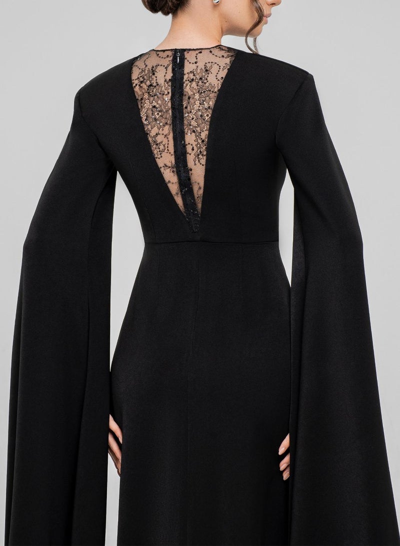 CHASE Drape Sleeve Maxi Dress - Image 3