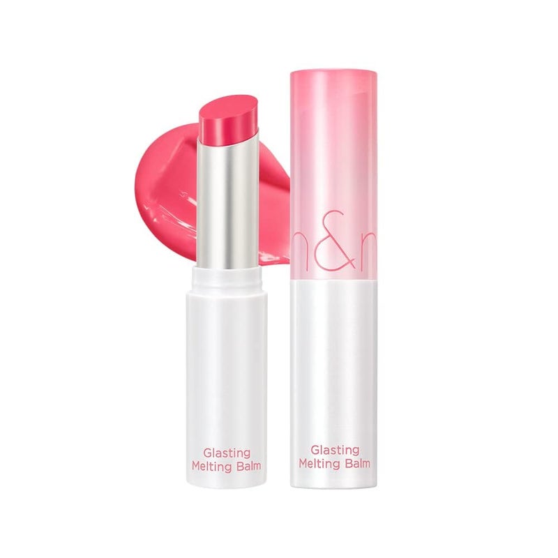 rom&nd GLASTING MELTING BALM 02 Lovey Pink | K-Beauty Vegan Tinted Lip Balm for Dewy, Hydrated, & Plump Lips | Non-Sticky Glossy Finish & Buildable Vibrant Color - Image 1