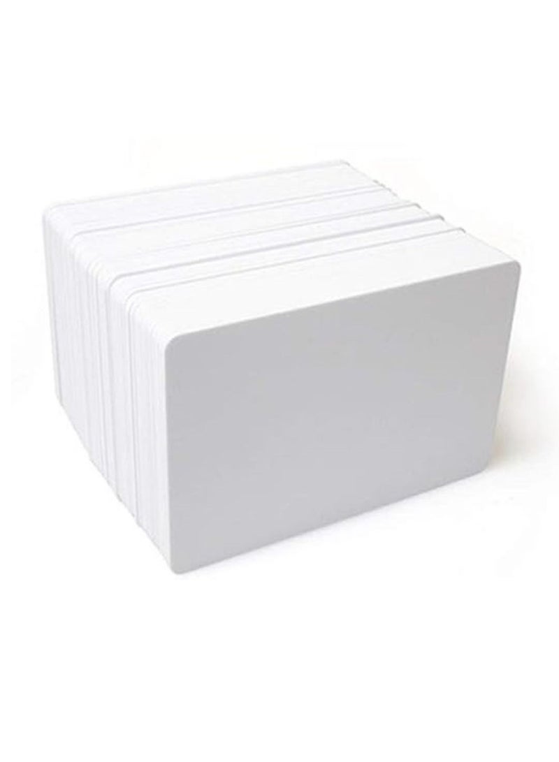 بطاقات PACTO PVC فارغة بيضاء، 500 قطعة، مقاس CR80 القياسي وسمك 30 مل - Image 3