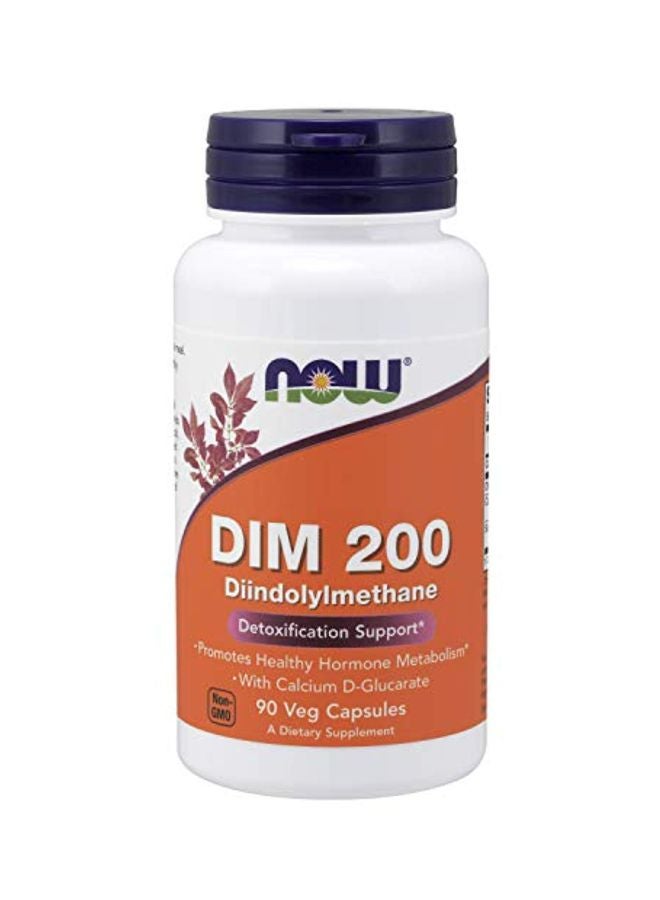 DIM 200 Diindolylmethane Dietary Supplement - 90 Veg Capsules
