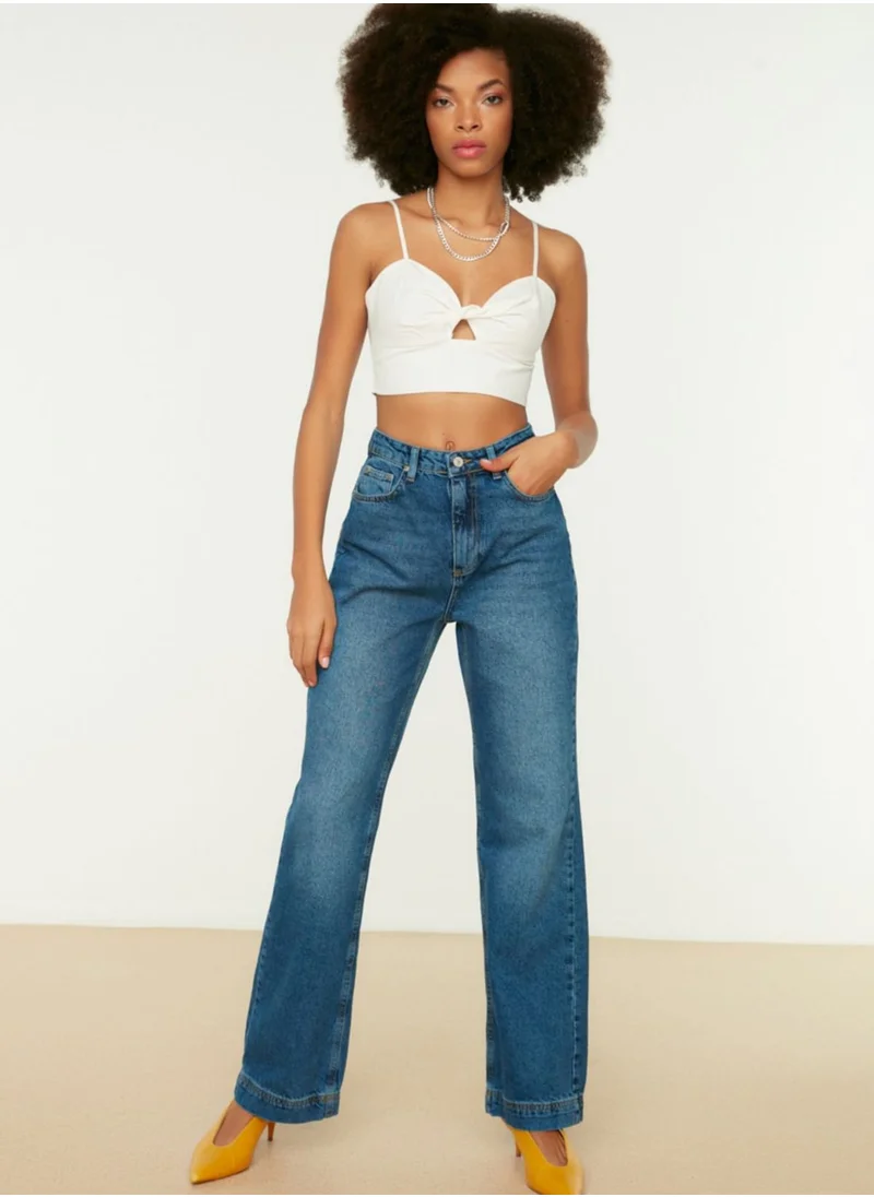 trendyol High Waist Straight Jeans