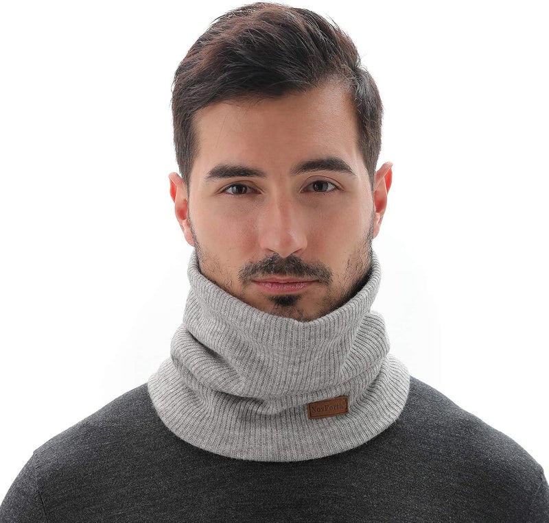NovForth Winter Neck Warmer Men Ski, Neck Gaiter Face Scarf Women, Fleece Scarf for Men Gaiter Mask, Thick Windproof Scarves - Image 3