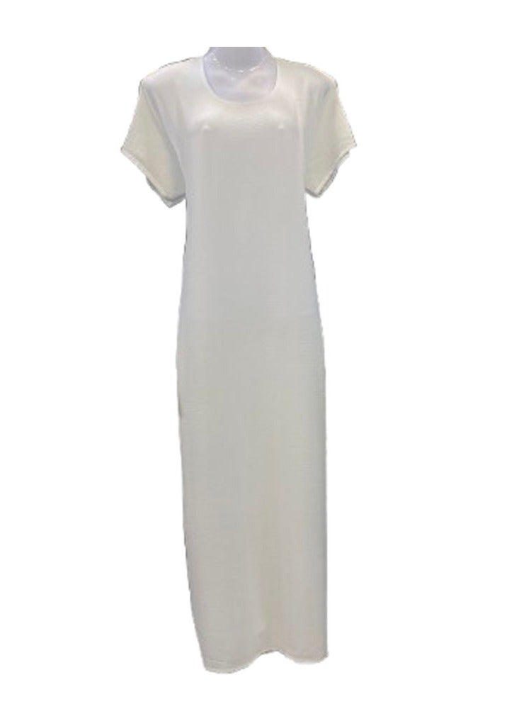 فستان داخلي من مايسون عباية – فستان ماكسي طويل يُلبس تحت العباية للنساء | قماش ناعم من نوع CEY | جلابية خفيفة الوزن | زي إسلامي محتشم - Image 1