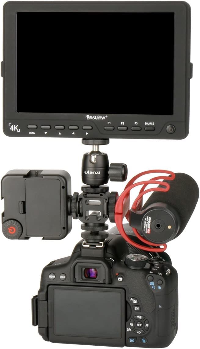 Ulanzi PT-3 Aluminium Camera Hot Shoe Mount Adapter Video Accessory Triple Cold Shoe Bracket Lights, LED Monitors, Microphones, Audio Recorder & Studio Flash Video Camera - Image 3
