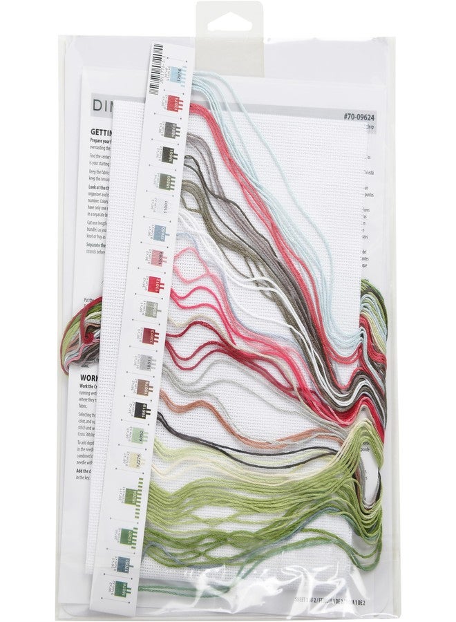 Dimensions 70-09624 Christmas Tree Holiday Counted Cross Stitch Kit, 8" x 10", 16 Cnt. White Aida, 4 Pieces - Image 2