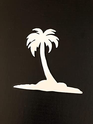 DCentral® Island Palm Flexible Vinyl Screen Magnets; Double-Sided. White-Easier to See, Decorative. Helps to Stop Walking into Screens, Covers Small Tears, for Non-RETRACTABLES, Size 6.6” X 6.6" - Image 4