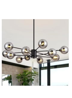 Modern ceiling chandeliers black color Number of bulbs 8 bulbs Lamp base E27 The product does not include bulbs