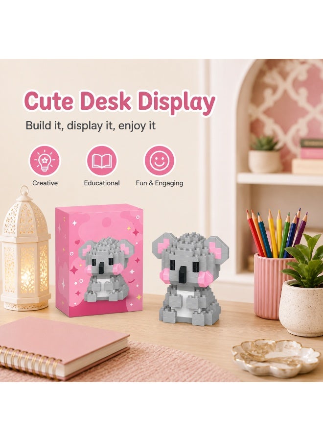1 Set 164 Pcs Koala Shaped Micro Building Blocks, DIY Educational Assembly Toy With Fixed Dimensions, For Hands-on Ability Training Of Children Aged 6 And Above - Image 3